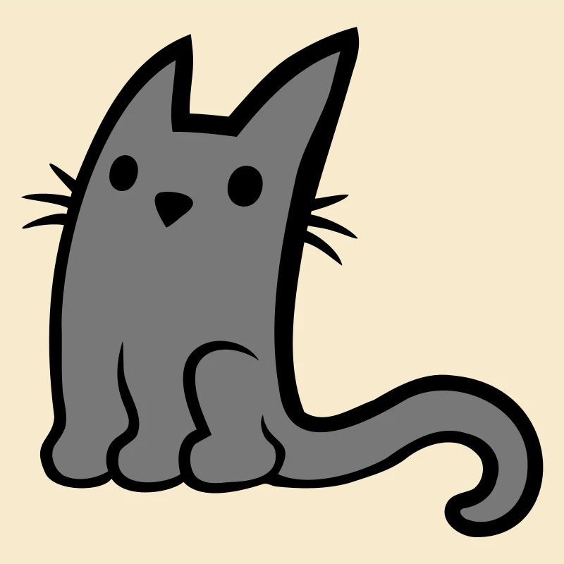 Mignon petit chat gris