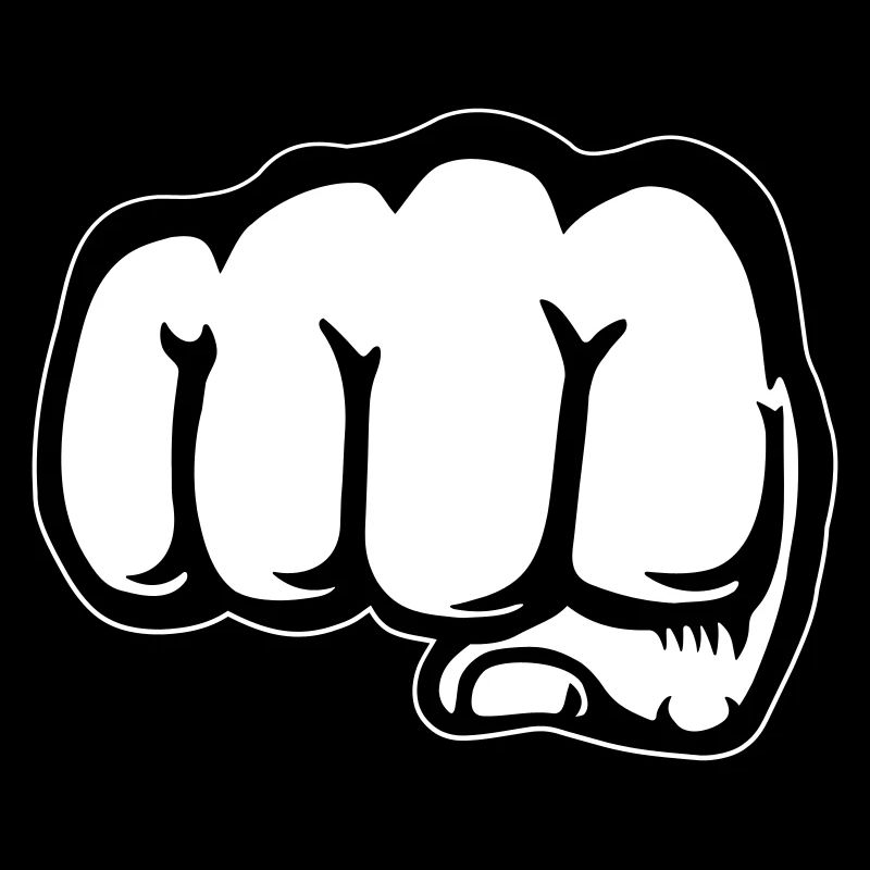 Faust Hand Symbol vorne