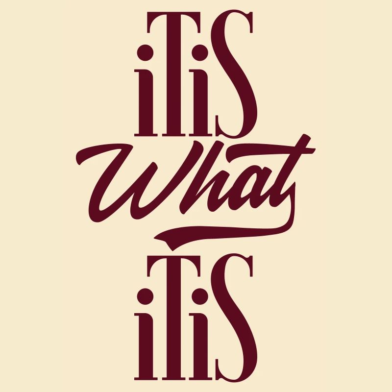it is what it is