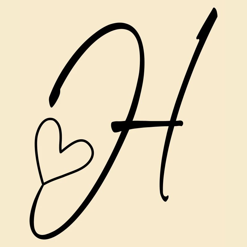 Letter H Letter H Calligraphy