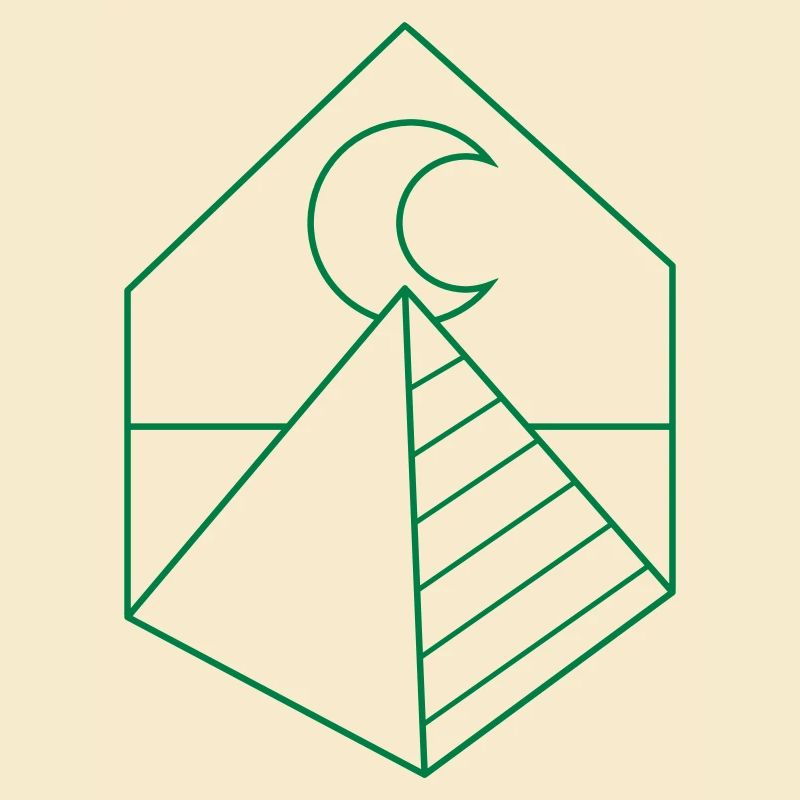 BOHO pyramid on the moon