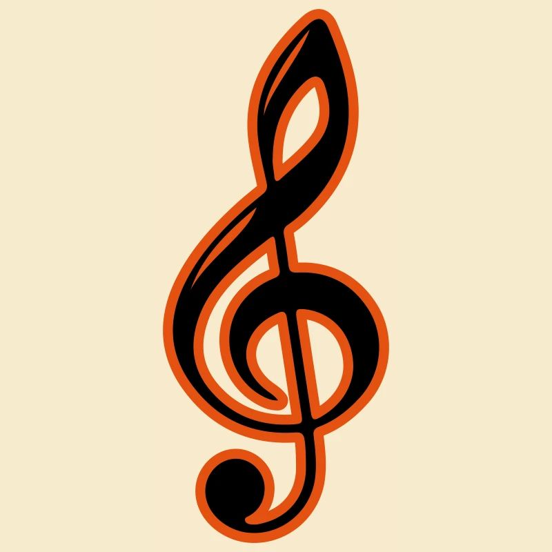 Clé de symbole de notes de musique