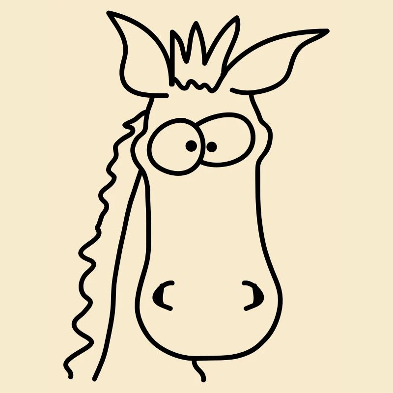Funny Comic Horse
