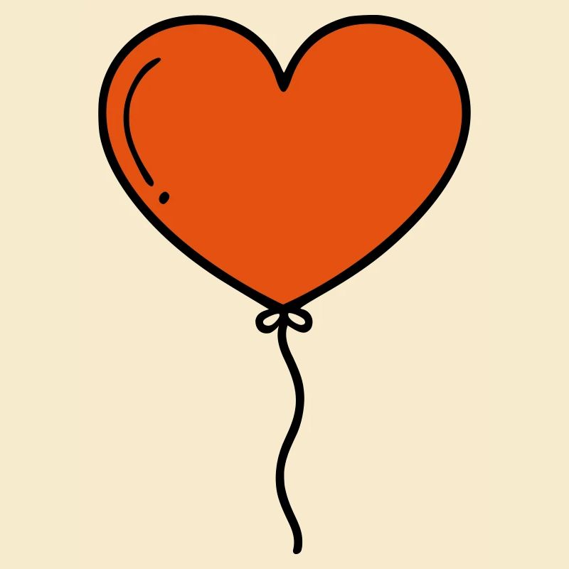 Herzluftballon Herz Luftballon