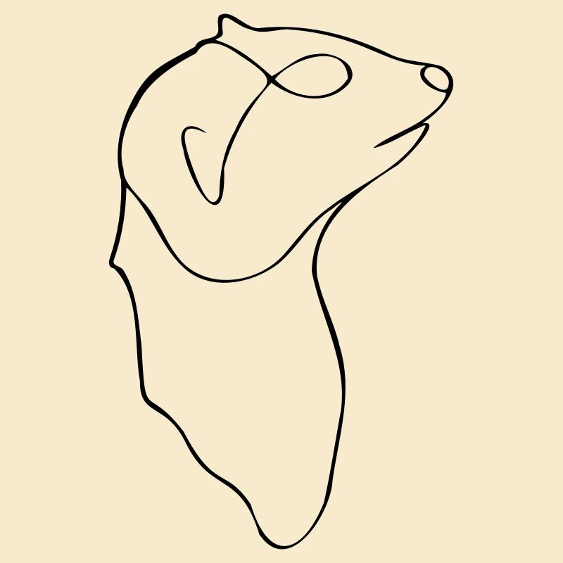 Minimalistisches Erdmännchen