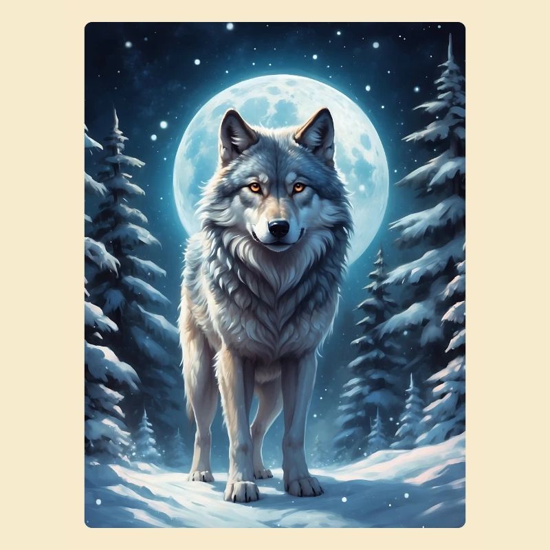 Winterlandschaft Wolf 1.13