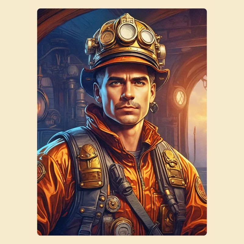 Steampunk Firefighter Man 1.6