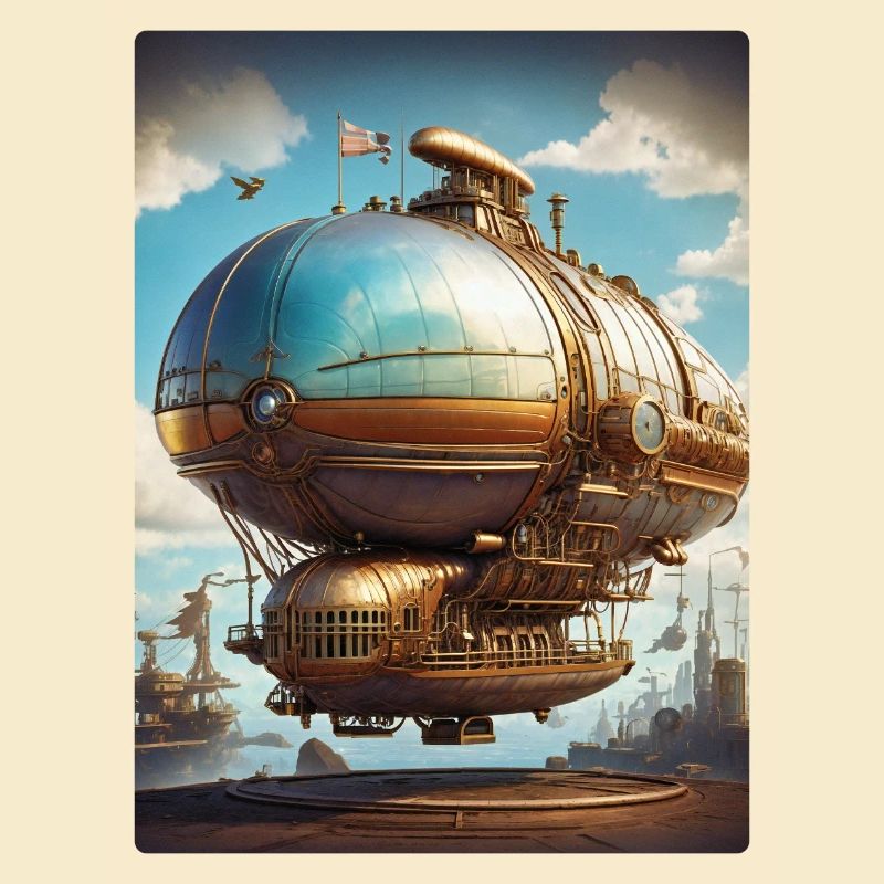 Dirigeable Steampunk 1.4
