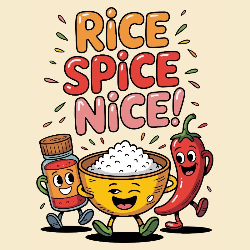 Fried Rice Spice Nice Hot Rice