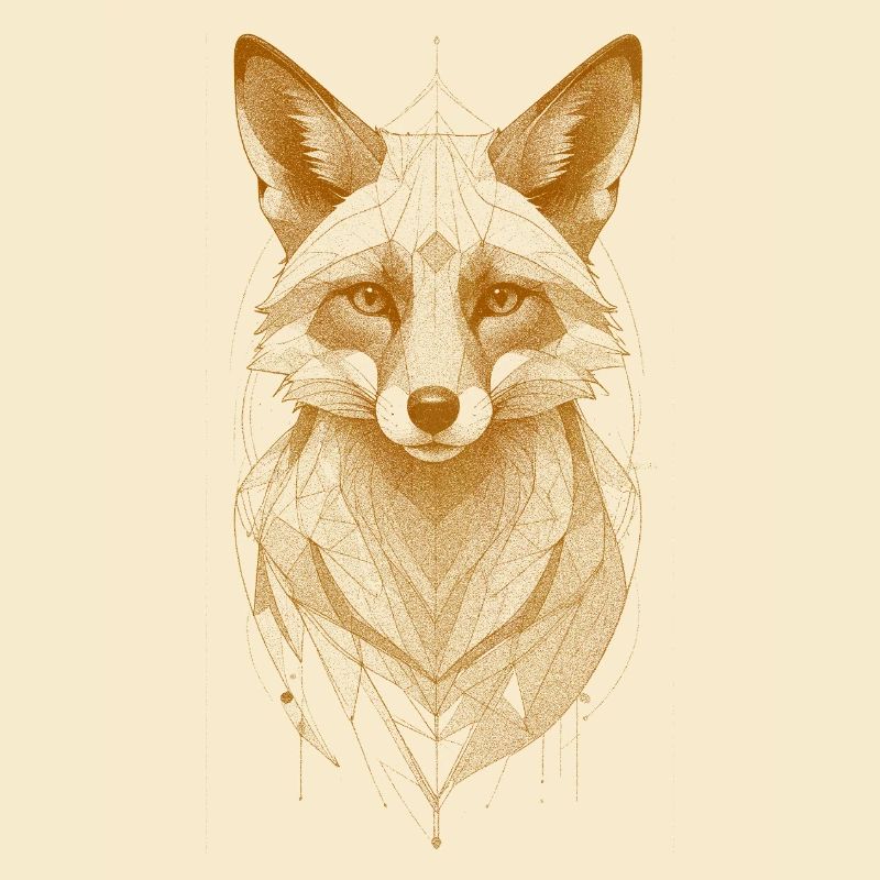 Wolf Head with Mandala Crown