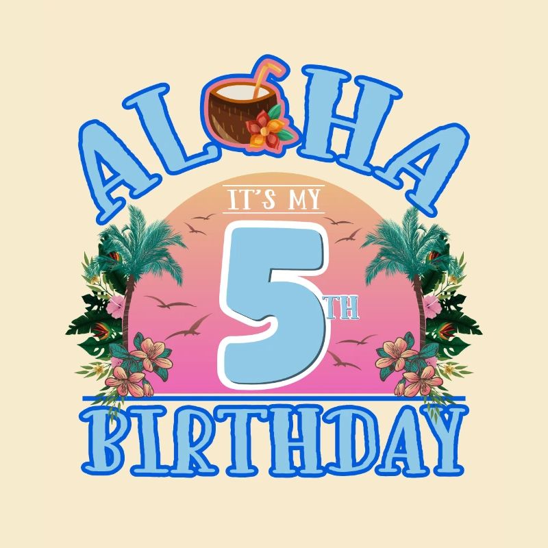 Aloha c’est ma boisson à la noix de pour mon 5e anniversaire et