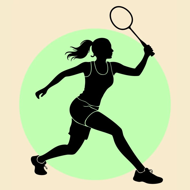 Badminton Player Forehand