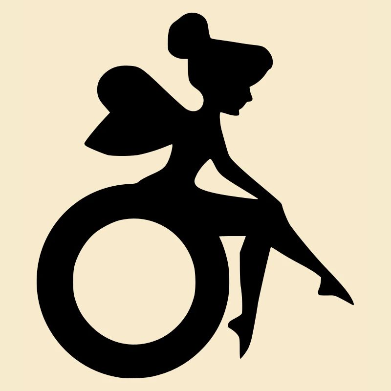 Image d’une fée en fauteuil roulant #