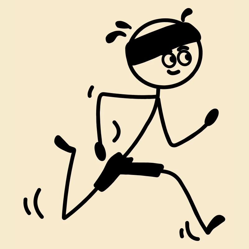 Läufer jung oder Mann mit Schweißband