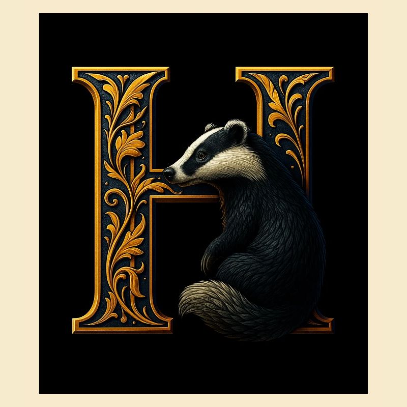 H – Magic Ornament with Badger