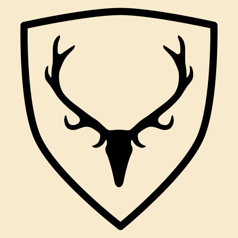 Wappen mit Geweih