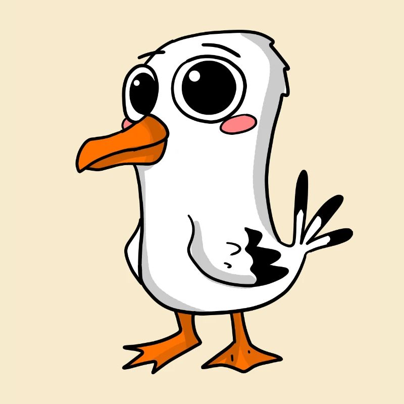 Mouette mignonne