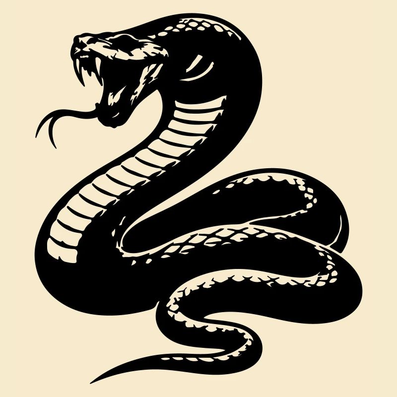 Schlange Python Silhouette