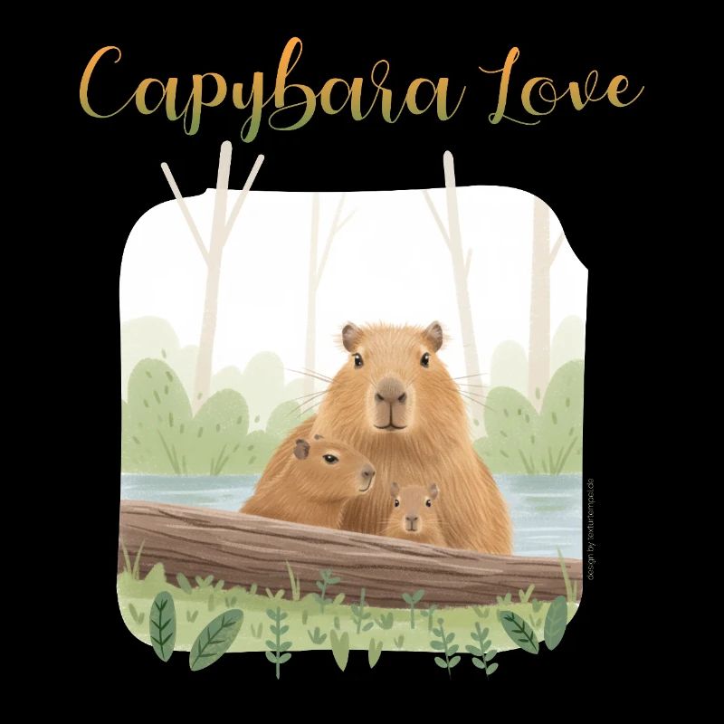 Création de t-shirt « Capybara Love »