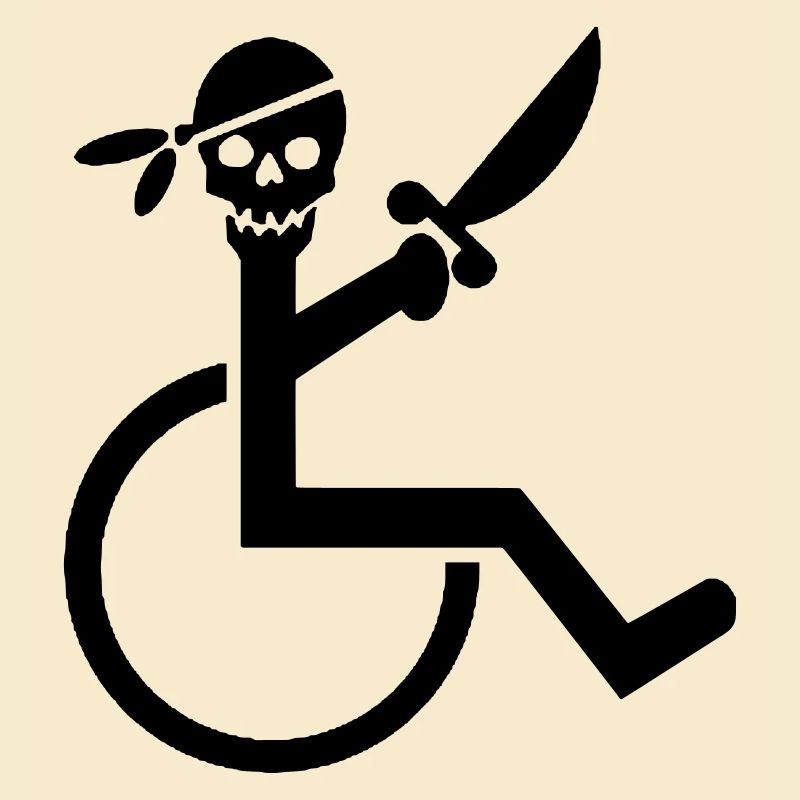 Pirate en fauteuil roulant #