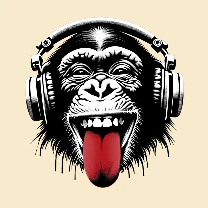 Kopfhörer Affe Musik Monkey World 🎧