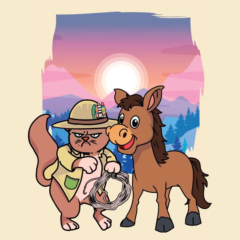 Sinistre, Chat, Far West, Chats, Cavalier, Cavalier