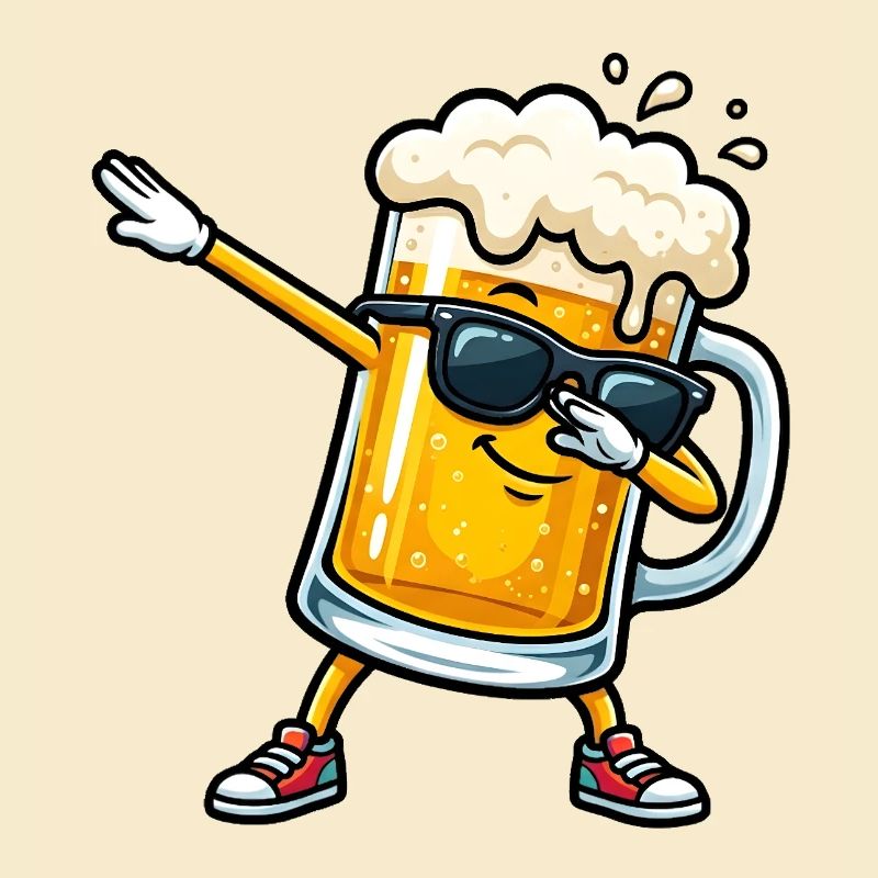 Tamponner la chope de bière