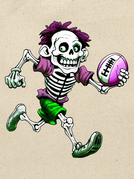 Skelett Rugby