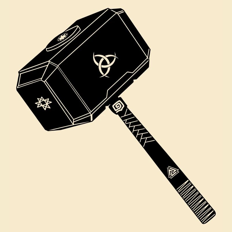 Marteau de thor Thor s avec symboles vikings