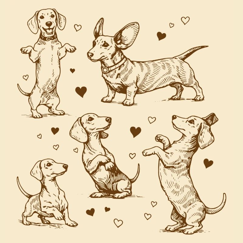 Teckel Teckel Chiens Teckels Teckel Chien teckel Teckel