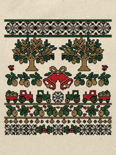 Weihnachts Olivenbauer Strickdesign