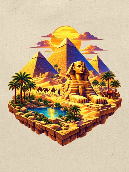 Gizeh Oase – Sphinx & Pyramiden