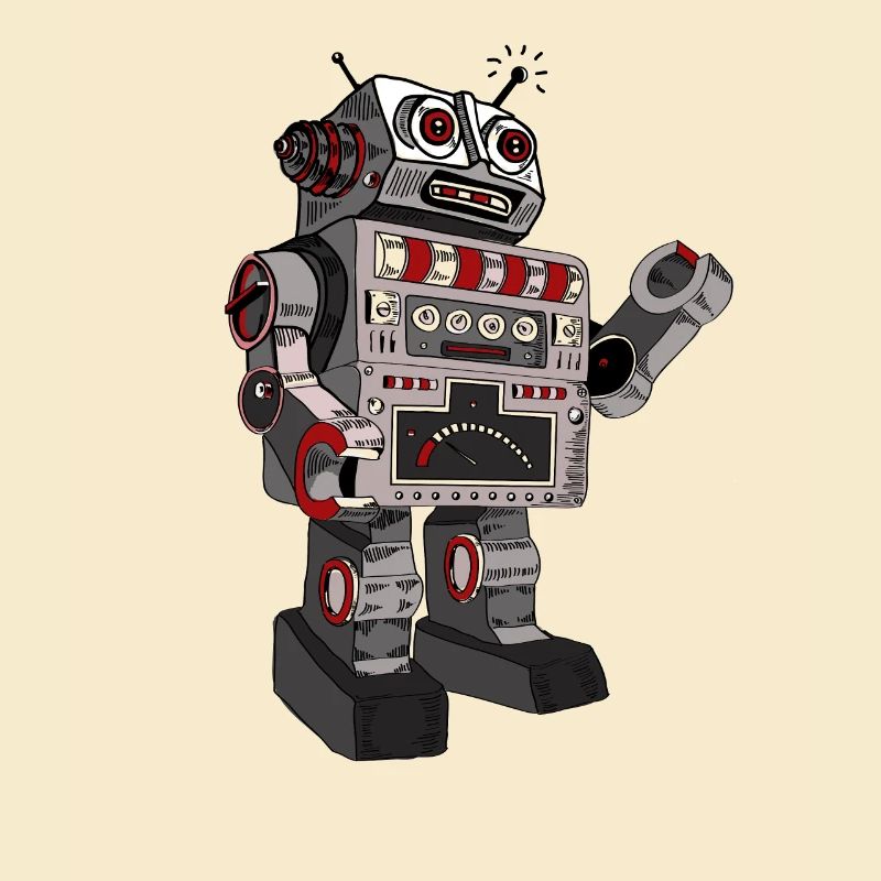 roboter robby mr. robot scifi android toy retro pc