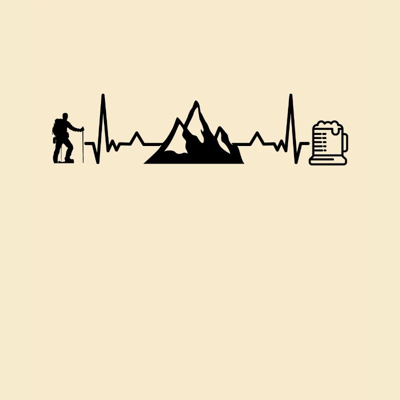 Wander und Bier Herzfrequenz Bergwandern