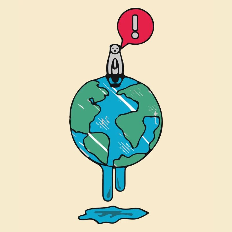 Global warming polar bear earth environment gift