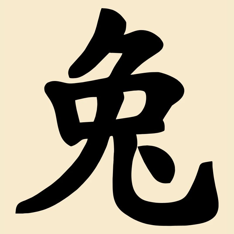 Chinese notebook rabbit shadow image