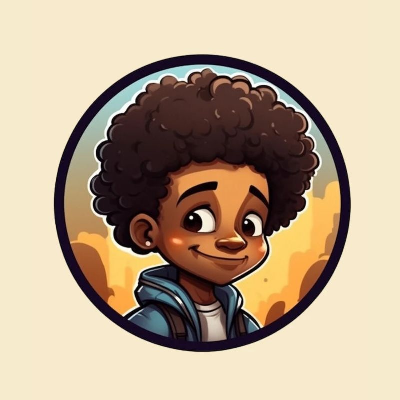 Afro Schwarz Kind Junge Mädchen Empowerment Locken
