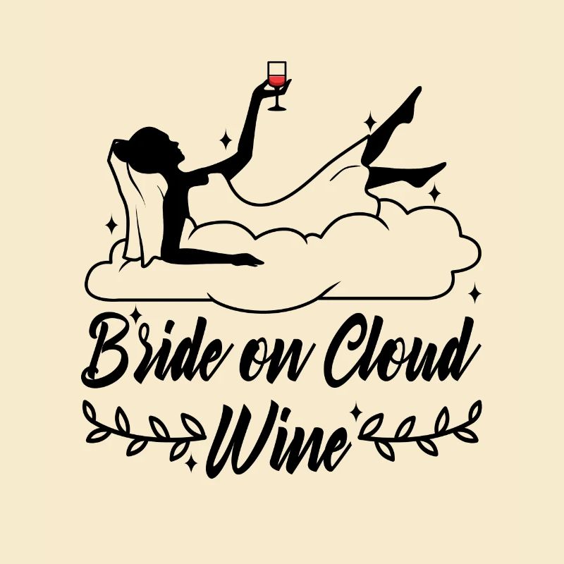 Bride on cloud wine