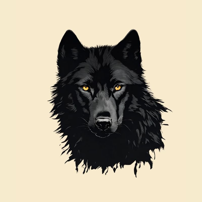 Schwarzer Wolf