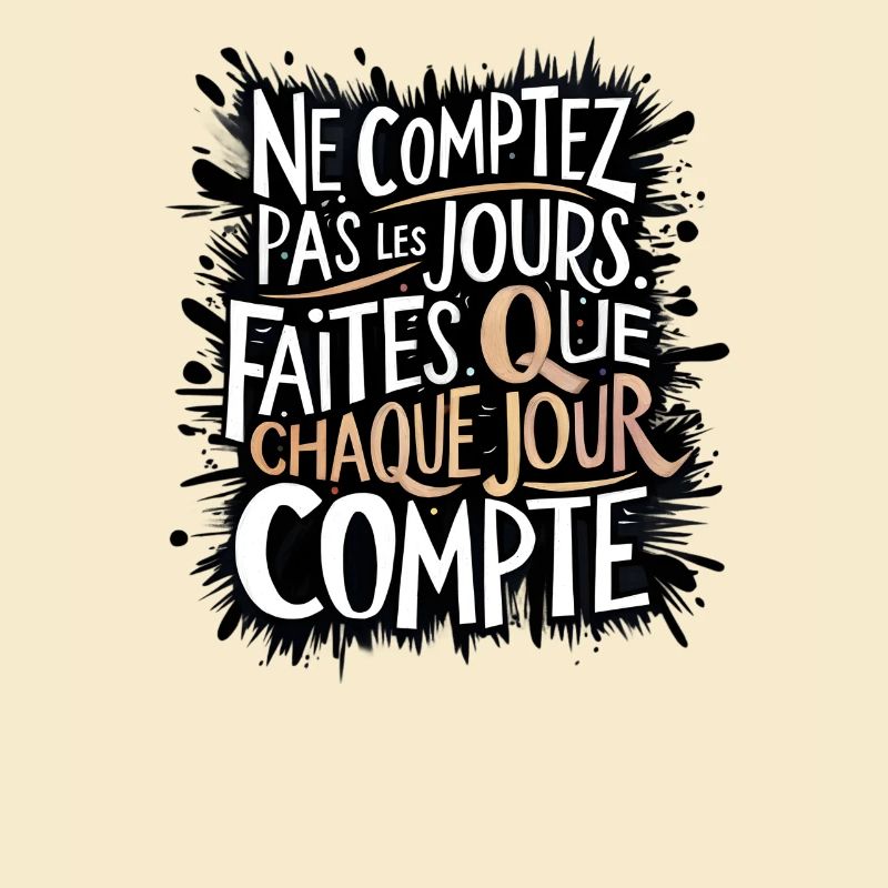 Ne comptez pas les jours, chaque jour compte