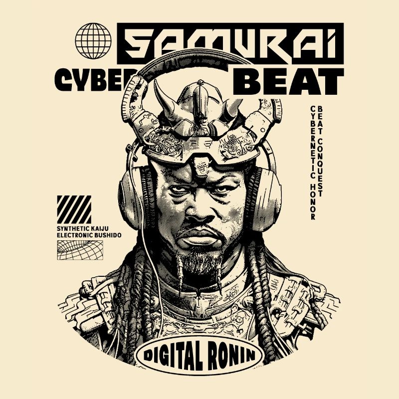 Chemise Tech Samurai Sci-Fi