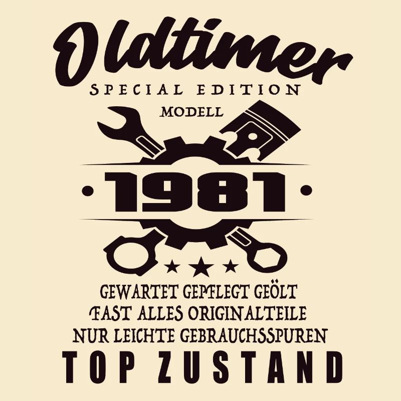 Oldtimer Special Edition Modell 1981 Geburtstag