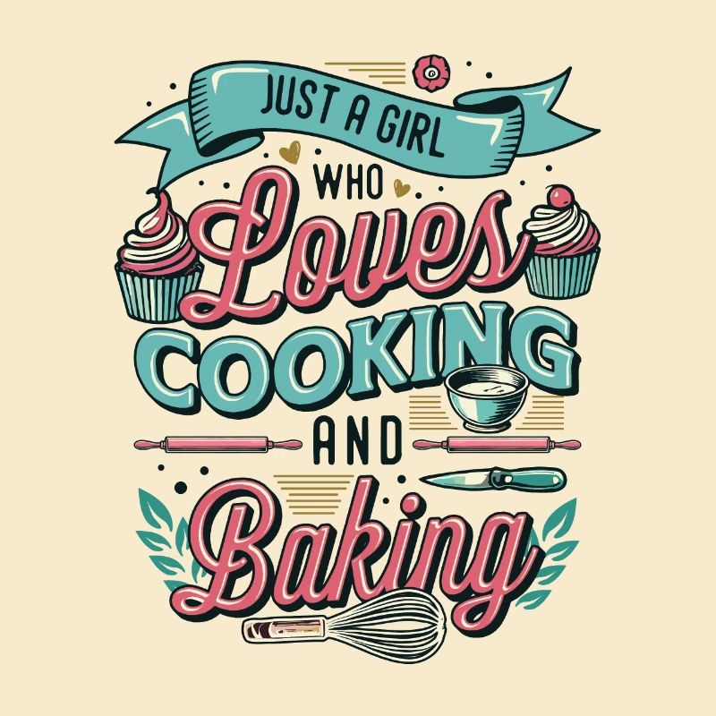 Ein Mädchen Das Kochen Und Backen Liebt
