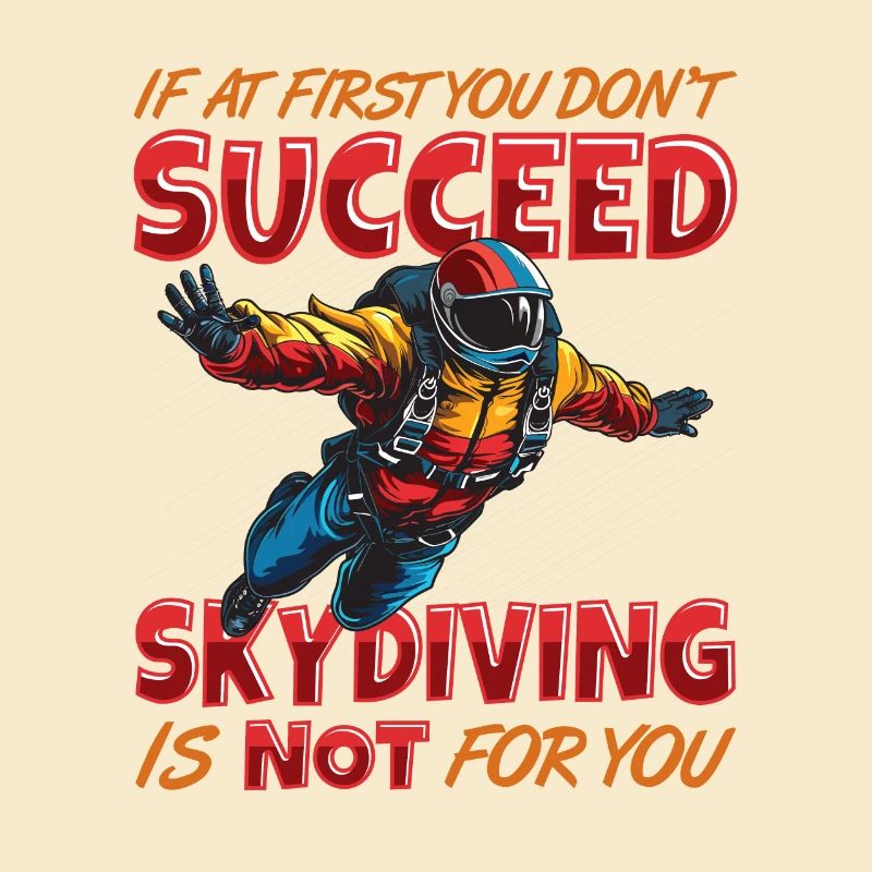 Funny skydiver