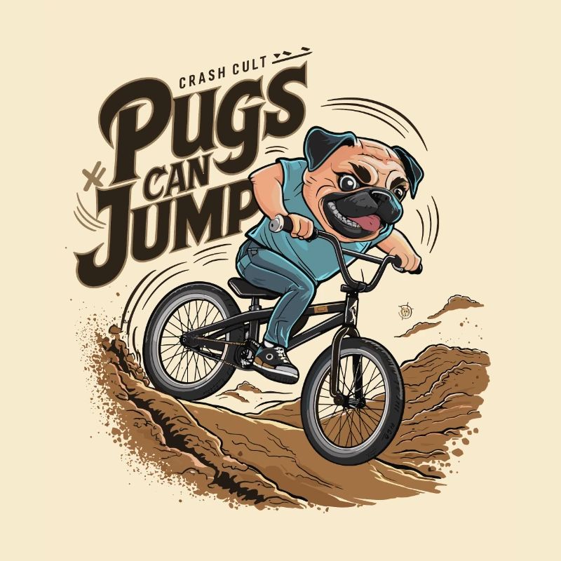 Mops Hundehalter Mops Pugs Can Jump