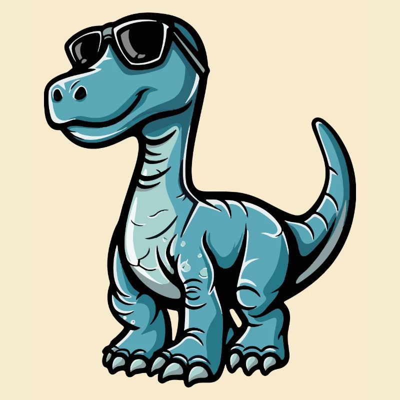 Dinosaurier brontosaurus Comic Cool