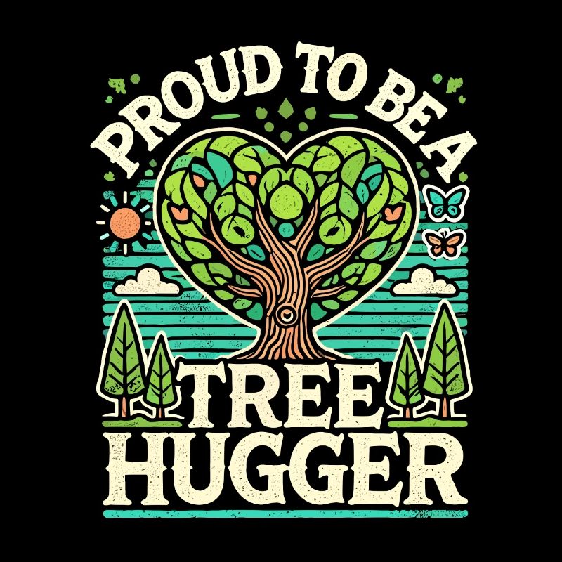 Stolz, ein Baumumarmer zu sein