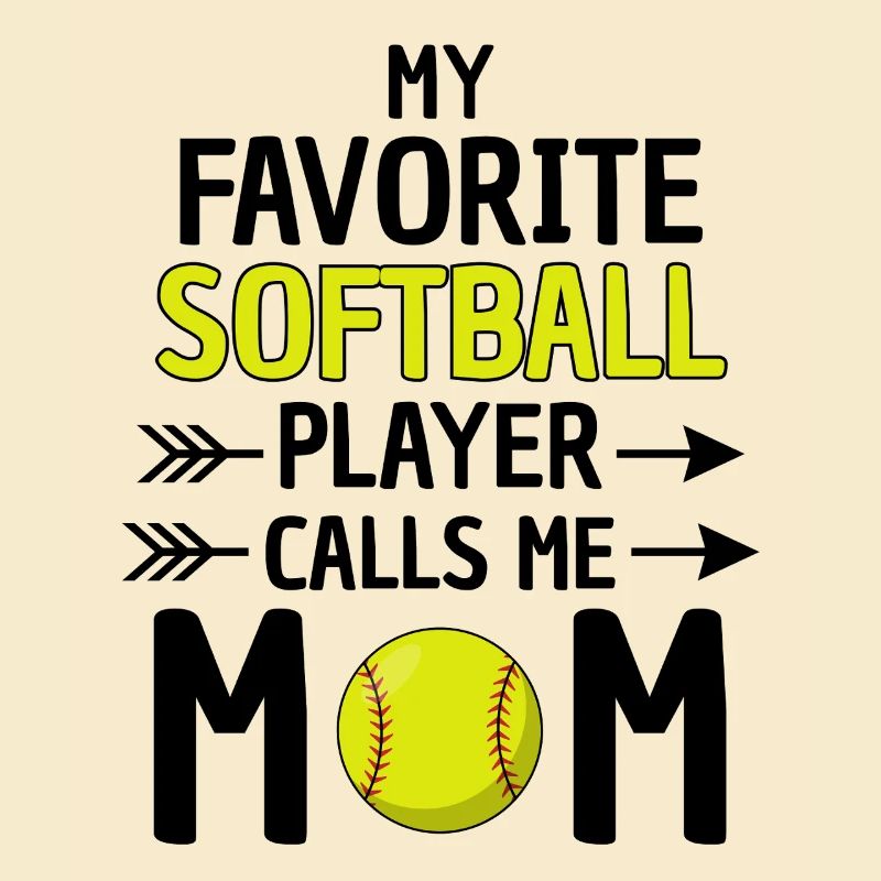 Softball Mama Spruch Softball Mutter