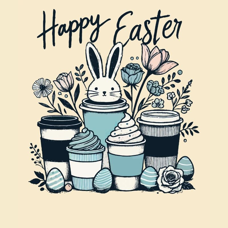 Easter Coffee Lovers Easter Bunny Coffee