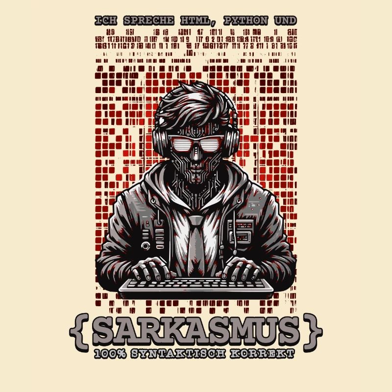 Ich spreche HTML Python und Sarkasmus